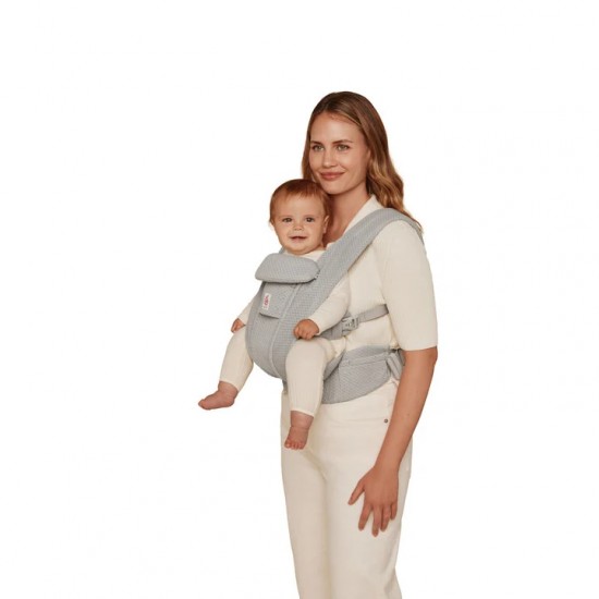 Ergobaby Omni Deluxe All-in-One 透氣款嬰兒揹帶 - 珍珠灰
