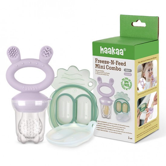Haakaa 迷你食物模具與餵食器組合 - 紫色