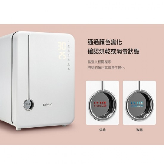 喜臨 Haenim 第4代 PLUS 紫外線LED-UV消毒烘乾機 (典雅系列) - 白色 / 玫瑰金