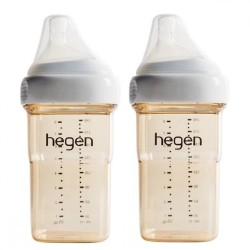 hegen PCTO™ PPSU 多功能寬口奶瓶 240ml / 8 oz x 2 pcs - 白色