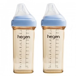 hegen PCTO™ PPSU 多功能寬口奶瓶 330ml / 11 oz x 2 pcs - 藍色