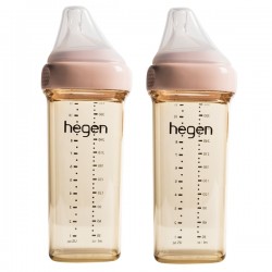 hegen PCTO™ PPSU 多功能寬口奶瓶 330ml / 11 oz x 2 pcs - 粉紅