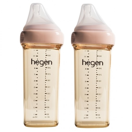 hegen PCTO™ PPSU 多功能寬口奶瓶 330ml / 11 oz x 2 pcs - 粉紅