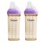 hegen PCTO™ PPSU 多功能寬口奶瓶 330ml / 11 oz x 2 pcs - 紫色