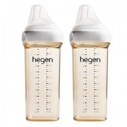 hegen PCTO™ PPSU 多功能寬口奶瓶 330ml / 11 oz x 2 pcs - 白色