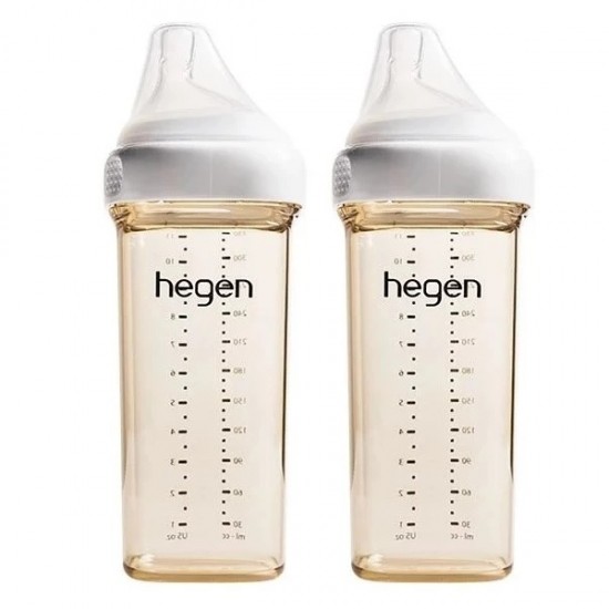 hegen PCTO™ PPSU 多功能寬口奶瓶 330ml / 11 oz x 2 pcs - 白色