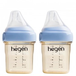 hegen PCTO™ PPSU 多功能寬口奶瓶 150ml / 5oz x 2pcs - 藍色