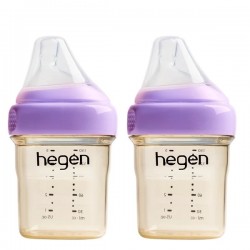 hegen PCTO™ PPSU 多功能寬口奶瓶 150ml / 5oz x 2pcs - 紫色