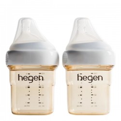 hegen PCTO™ PPSU 多功能寬口奶瓶 150ml / 5oz x 2pcs - 白色