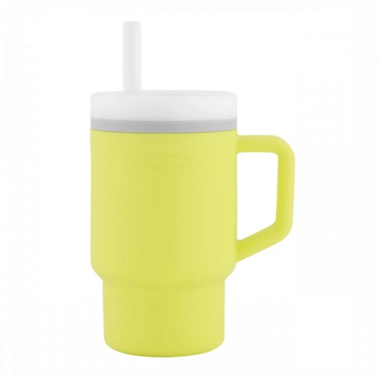Infantino My 1st Tumbler 矽膠吸管隨行杯 - 黃