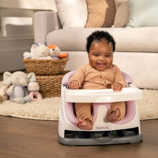 Ingenuity Baby Base 2-in-1 加高座椅 - 粉紅