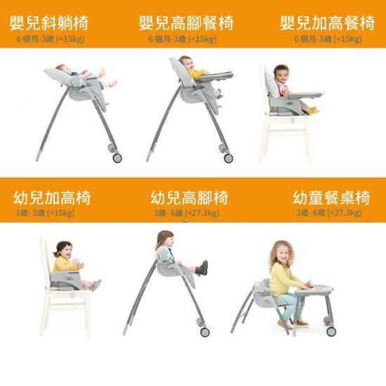 Joie Multiply™ 6in1 成長型多用途餐椅 - 胡桃木色