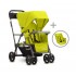 Joovy Caboose UL Graphite 輕巧雙子車連後座 (柚子黃)