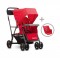 Joovy Caboose UL Graphite 輕巧雙子車連後座 (紅色)