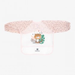 KikkaBoo EVA 長袖圍兜附碎屑收集器 - 粉紅