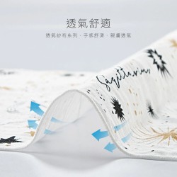 KuKu Duckbill 十二星座紗布大浴巾