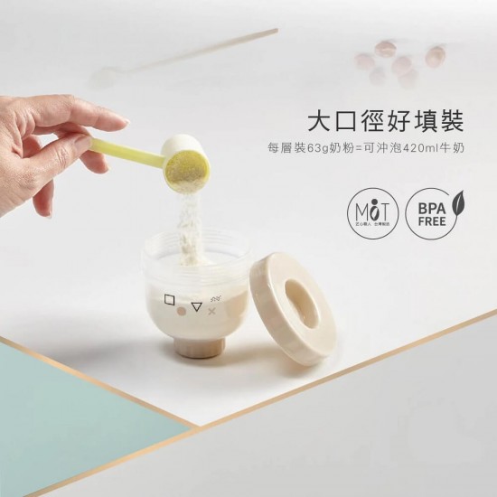 KuKu Duckbill 疊疊樂奶粉罐 - 伯爵奶