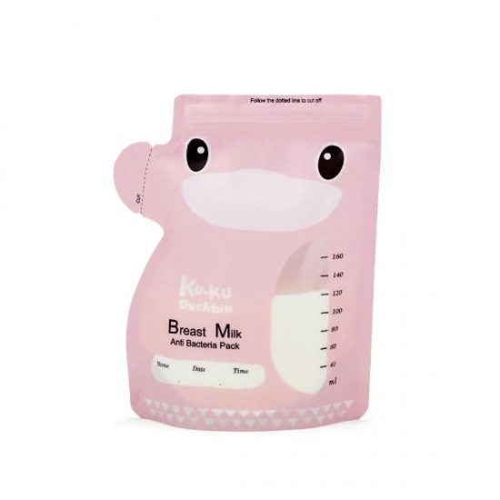 KuKu Duckbill 雙出口立體母乳保鮮袋 160ml - 25 pcs