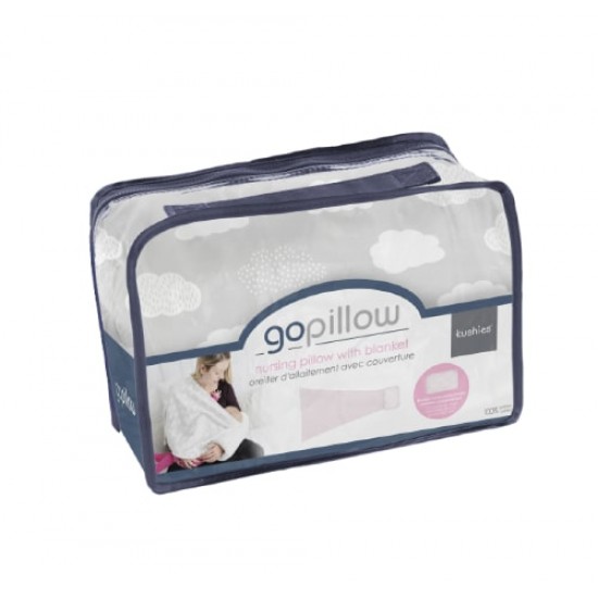 Kushies GoPillow 可穿戴式母乳喂哺枕連毯子 -  灰色