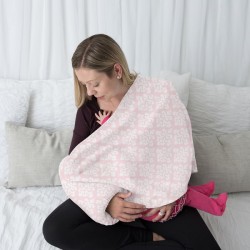 Kushies GoPillow 可穿戴式母乳喂哺枕連毯子 -  粉色
