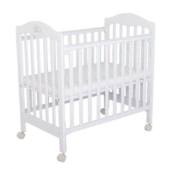 LA BABY 2200S 嬰兒床, 白色 - 37.5 x 23.5"