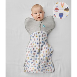 Love To Dream Swaddle Up Warm 蝶型包巾 - 開心帽子 (stage 1), 2.5 Tog
