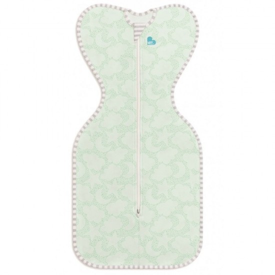Love To Dream Swaddle Up 蝶型包巾 - 有機棉 Mint  (stage 1), 1.0 Tog