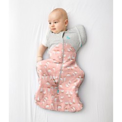 Love To Dream Swaddle Up Warm 50/50 温暖蝶型包巾 - 粉紅色細傻鵝, 2.5 Tog