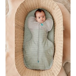 Love To Dream Swaddle Up Warm 蝶型包巾 - 夢想家橄欖綠 (stage 1), 2.5 Tog