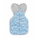 Love To Dream Swaddle Up Warm 蝶型包巾 - 藍色細傻鵝 (stage 1), 2.5 Tog