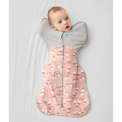 Love To Dream Swaddle Up Warm 蝶型包巾 - Silly Goose Dusty Pink (stage 1), 2.5 Tog