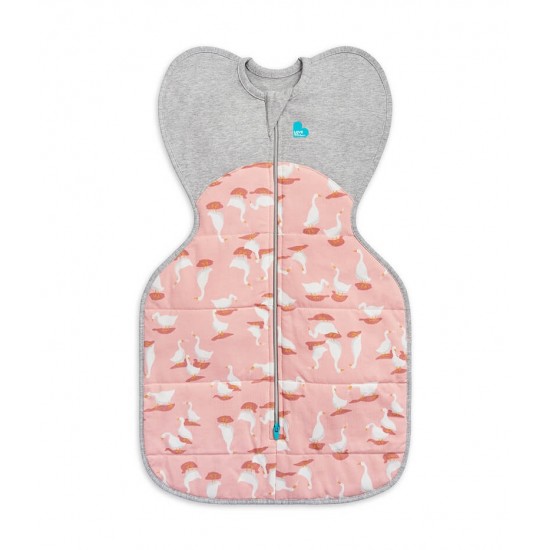 Love To Dream Swaddle Up Warm 蝶型包巾 - Silly Goose Dusty Pink (stage 1), 2.5 Tog