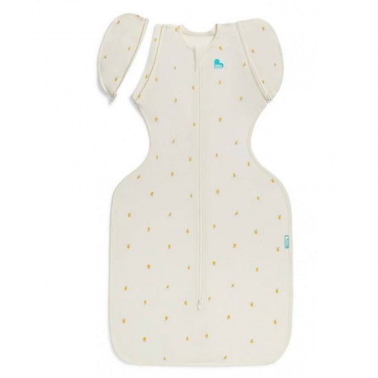 Love to Dream Swaddle Up 50/50 Transition Bag - 竹纖維 奶油柠檬 (stage 2), 1.0 Tog