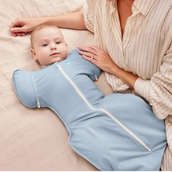 Love to Dream Swaddle Up 50/50 Transition Bag Lite 竹纖維 - 霧藍 (stage 2), 0.2 Tog
