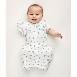 Love to Dream Swaddle Up 50/50 Transition Bag Lite 竹纖維 - 米白星星 (stage 2), 0.2 Tog