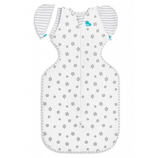 Love to Dream Swaddle Up 50/50 Transition Bag Lite 竹纖維 - 米白星星 (stage 2), 0.2 Tog