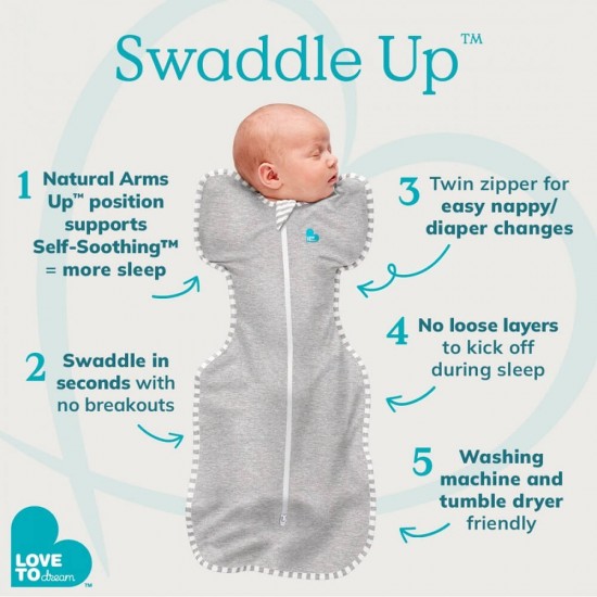Love To Dream Swaddle Up 蝶型包巾 - 閃閃星光 (stage 1), 1.0 Tog