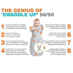 Love to Dream Swaddle Up 50/50 Transition Bag -  灰色, 1.0 Tog