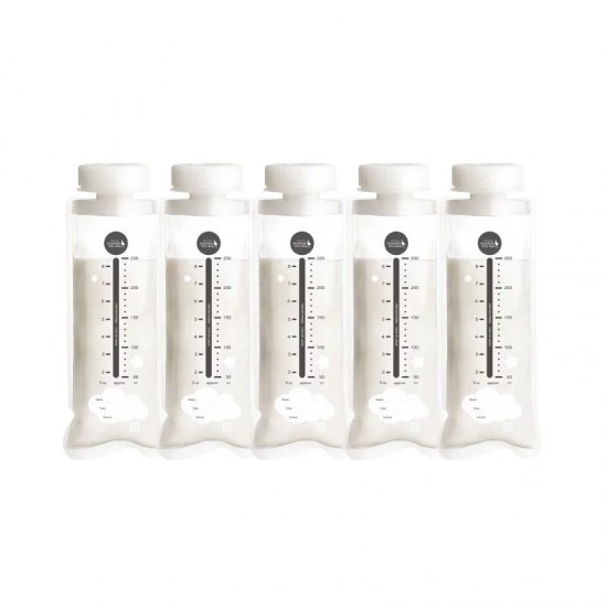 Mammy Village 六甲村寬口徑拋棄式奶瓶補充包 - 250 ml x 5 pcs