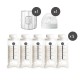 Mammy Village 六甲村寬口徑拋棄式奶瓶組合 - 250 ml x 5 pcs
