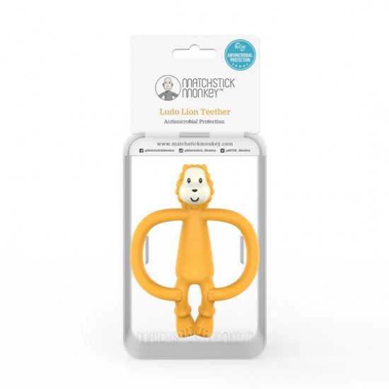 Matchstick Monkey 動物牙膠固齒器 - Ludo Lion