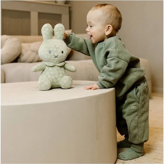 Miffy 米菲抱抱毛絨玩具 30 cm - 綠色花