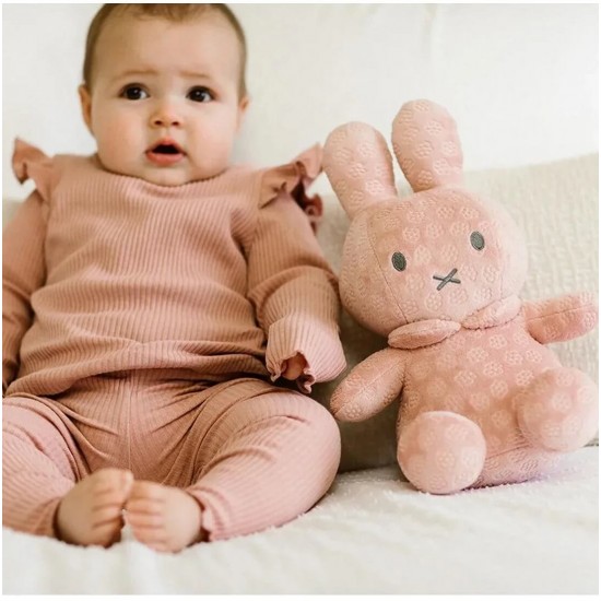 Miffy 米菲抱抱毛絨玩具 30 cm - 粉紅花