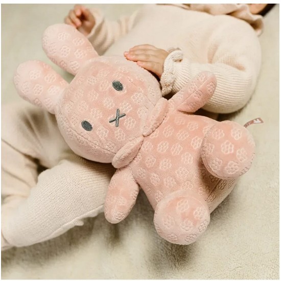 Miffy 米菲抱抱毛絨玩具 30 cm - 粉紅花