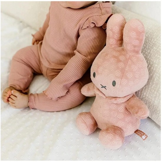 Miffy 米菲抱抱毛絨玩具 30 cm - 粉紅花