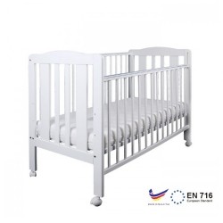 Minimoto 馬來西亞船木嬰兒大床 - 49 x 27" - 白色