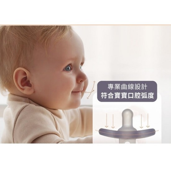 Mother-K 全矽膠安撫奶嘴 (附收納盒) 0M+ / 藍色