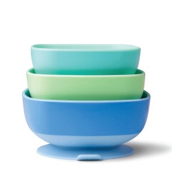 Nuby 吸盤碗 - 3入 / 藍色