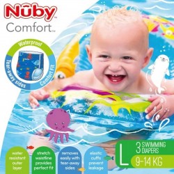 Nuby 游泳尿褲 藍色 大碼 (L) - 3 pcs 