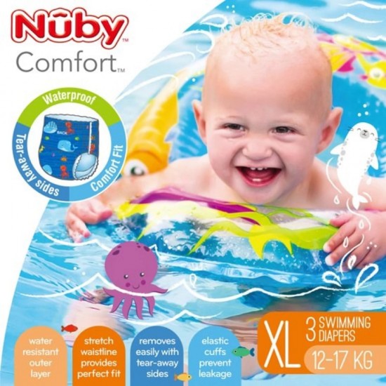 Nuby 游泳尿褲 藍色 加大碼 (XL) - 3 pcs 
